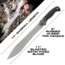 Reapr TAC Jungle Fixed Blade Knife, 11in, 420 Stainless Steel, Satin Stainless, 11006