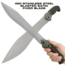 Reapr TAC Jungle Fixed Blade Knife, 11in, 420 Stainless Steel, Satin Stainless, 11006