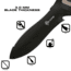 Reapr Versa Hori Hori Fixed Blade Knife, 6.5in, 420 Stainless Steel, Black Powdercoated, 11017