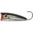 Rebel Lures Rebel Micro Pop-R Topwater Bait, 1 1/4in, 1/16 oz, Silver/Black, P4001