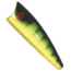 Rebel Lures Rebel Pop-R Plus Topwater Bait, 2 1/2in, 1/4 oz, Floating, Red Eye Perch, P61G255