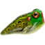 Rebel Lures Rebel PopN Frog Topwater Bait, 1 7/8in, 3/16 oz, Floating, Bullfrog, P20513