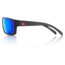 Redfin Polarized Dock Tortoise Sunglasses, MBlack Frame, Coastal Blue Polarized Lens, One Size, 1201