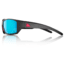 Redfin Polarized Wassaw Sunglasses, MBlack Frame, Gulf Blue Polarized Lens, One Size, 1301