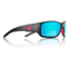 Redfin Polarized Wassaw Sunglasses, MBlack Frame, Gulf Blue Polarized Lens, One Size, 1301