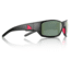 Redfin Polarized Wassaw Sunglasses, MBlack Frame, Shallow Mirror Polarized Lens, One Size, 1303