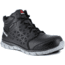 Reebok Sublite Cushion Athletic Mid Cut, Alloy Toe Work Shoe - Mens, Medium, Waterproof, Black/Grey, 4, 690774498860