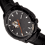 Reign Bauer Automatic Semi-Skeleton Leather-Band Watch, Black, One Size, REIRN6007