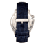 Reign Bauer Automatic Semi-Skeleton Leather-Band Watch, Silver/Blue, One Size, REIRN6003
