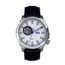 Reign Bauer Automatic Semi-Skeleton Leather-Band Watch, Silver/Blue, One Size, REIRN6003