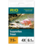 RIO Products Suppleflex Trout Leader, 9ft, 6X, RIO-24113