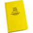Rite in the Rain BOUND BOOK - FABRIKOID COVER - ENVIRONMENTAL, Yellow, 4 3/4 x 7 1/2 550F