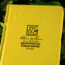 Rite in the Rain BOUND BOOK - FABRIKOID COVER - GEOLOGICAL, Yellow, 4 3/4 x 7 1/2 540F