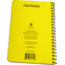 Rite in the Rain SPIRAL NOTEBOOK - LEVEL, Yellow, 4 5/8 x 7 313