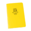 Rite in the Rain Stapled Notebook - Level - 3 Pack, Yellow, 4/5/8 x 7 311FX