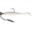 Road Runner Awesome Walleye Runner Jig w/Spinner, Shad-White, 1/4oz, 2 Pack, TARW-14-801