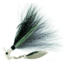 Road Runner Bucktail Pro Jig w/Spinner, Pearl/Grey Throat/Black/Grey, 1/8oz, 1 Pack, BP-18-019