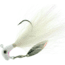 Road Runner Bucktail Pro Jig w/Spinner, White/White/White, 3/8oz, 1 Pack, BP-38-502