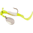 Road Runner Curly Tail Jig w/Spinner, Chartreuse/White/Yellow/Chartreuse, 1/16oz, Strip Card, 1602-316