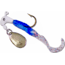 Road Runner Curly Tail Jig w/Spinner, White/Blue Pearl/Fire Cracker, 1/8oz, Strip Card, 1603-138