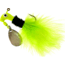 Road Runner Marabou Jig w/Spinner, 1/16 oz Chartreuse/Black/Chartreuse Strip, 2/Pack, B2-1002-030
