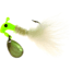 Road Runner Marabou Jig w/Spinner, 1/16 oz Chartreuse/White Strip, 2/Pack, B2-1002-081