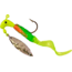 Road Runner Pro Series Curly Tail Jig w/Spinner, Chartreuse/Pumpkin/Orange/Chartreuse Strip, 1/16oz, 1 Pack, 1652-048