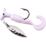 Road Runner Pro Series Curly Tail Jig w/Spinner, White Strip, 1/4oz, 1 Pack, 1654-001