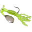 Road Runner Turbo Tail Jig w/Spinner, Chartreuse/Chartreuse Sparkle Strip, 1/16oz, Strip Card, 1202-062