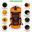 Rockagator Kanarra Series Waterproof Backpack, 90L, Grey, KNRA90GY