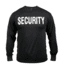 Rothco 2-Sided Security Long Sleeve T-Shirt, Small, 60222-S