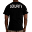 Rothco 2-Sided Security T-Shirt w/US Flag On Sleeve - Mens, Black, Small, 11040-S