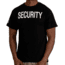Rothco 2-Sided Security T-Shirt w/US Flag On Sleeve - Mens, Black, Small, 11040-S