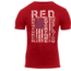 Rothco Athletic Fit R.E.D. / Remember Everyone Deployed T-Shirt, Mens, Red, Small, 1182-823