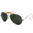 Rothco Aviator Air Force Style Sunglasses, Green, Military Printed Case and Box, 10200-Green-MilitaryPrintedCaseBox
