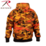 Rothco Camo Pullover Hooded Sweatshirt, Savage Orange Camo, L, 3690-SavageOrangeCamo-L