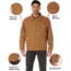 Rothco Canvas Work Jacket, Work Brown, Small, 613902039193