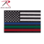 Rothco Thin Red, Blue, and Green Line US Flag, 3' x 5', 14459