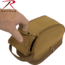 Rothco Deluxe Canvas Travel Kit, Coyote Brown, 1854-CoyoteBrown