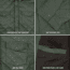 Rothco Diamond Quilted Cotton Jacket, Olive Drab, XL, 42005-OliveDrab-XL