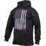 Rothco Distressed US Flag Concealed Carry Hooded Sweatshirt, Mens, Black, Extra Large, 3166-645