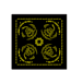 Rothco Dont Tread On Me Bandana, Black/Yellow, 4032-BlackYellow