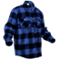 Rothco Extra Heavyweight Buffalo Plaid Flannel Shirts, Blue Plaid, Small, 4739-BluePlaid-S