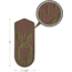 Rothco F-Bomb Patch w/Hook Back, Coyote Brown, 1868