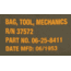 Rothco G.I. Type Zipper Pocket Mechanics Tool Bag w/ Military Stencil, One Size, Olive Drab, 9114-OliveDrab-OneSize