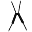 Rothco GI Type Enhanced H Style LC-1 Suspenders, Black, 40050-Black