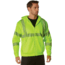 Rothco Hi-Vis Performance Zipper Sweatshirt - Mens, Safety Green, Small, 20381-S