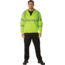 Rothco Hi-Vis Performance Zipper Sweatshirt - Mens, Safety Green, Small, 20381-S