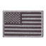 Rothco Iron On / Sew On Embroidered US Flag Patch, Black/Silver, 1666-BlackSilver-Normal