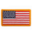 Rothco Iron On / Sew On Embroidered US Flag Patch, Red White Blue with Yellow Border, 1777-RedWhiteBluewithYellowBorder-Normal